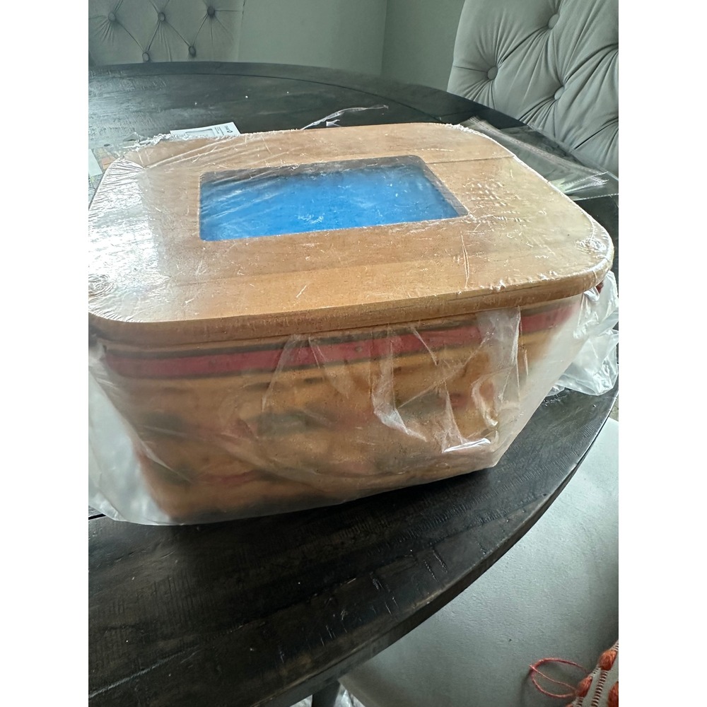 Longaberger 2002 Mother's Day Memories Basket Set Complete Lid Liner Protector